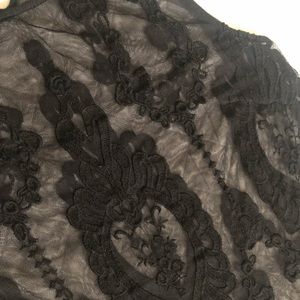 See through lace top